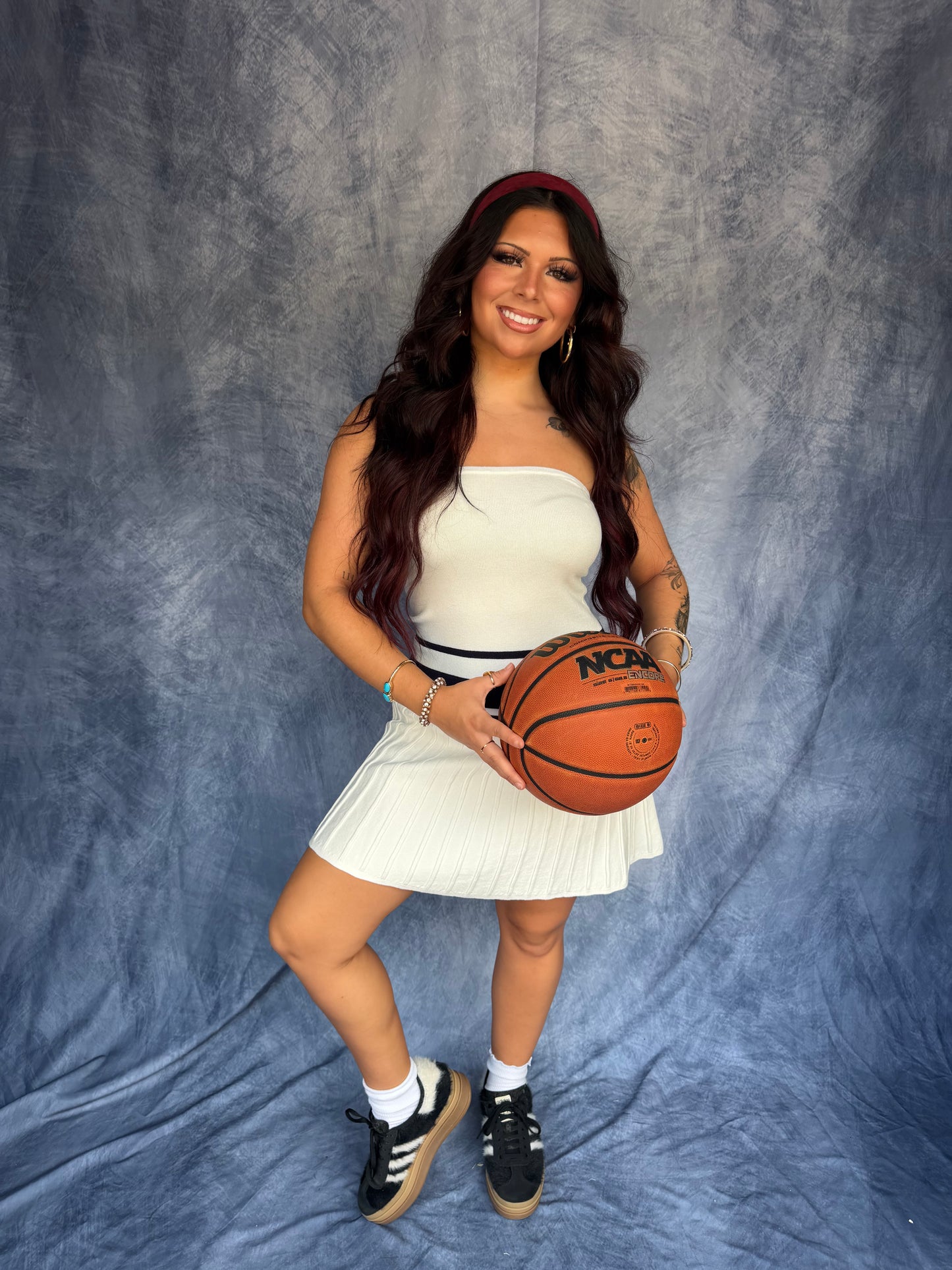 Game Point Dress in White