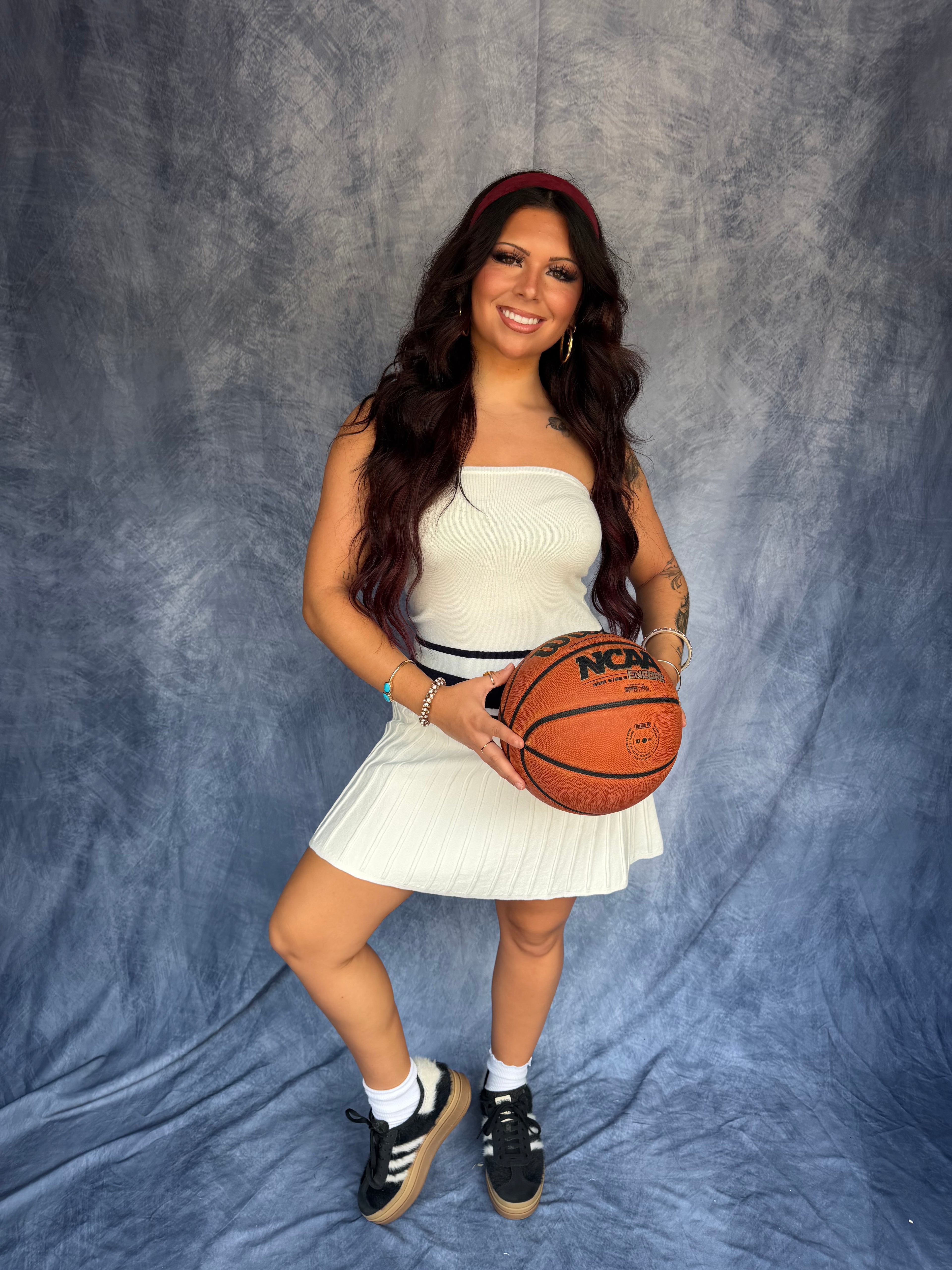 Game Point Dress in White