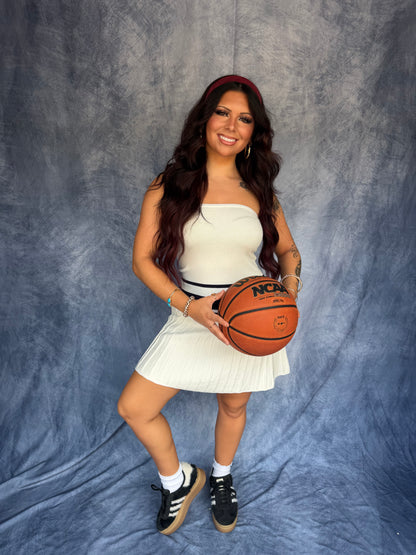 Game Point Dress in White
