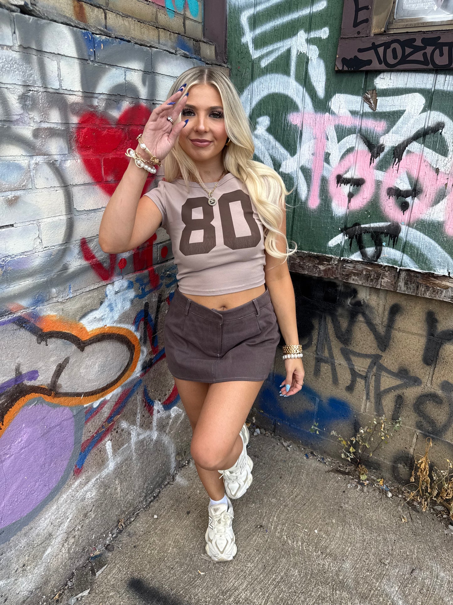 Totally Twill Skirt in Deep Grey