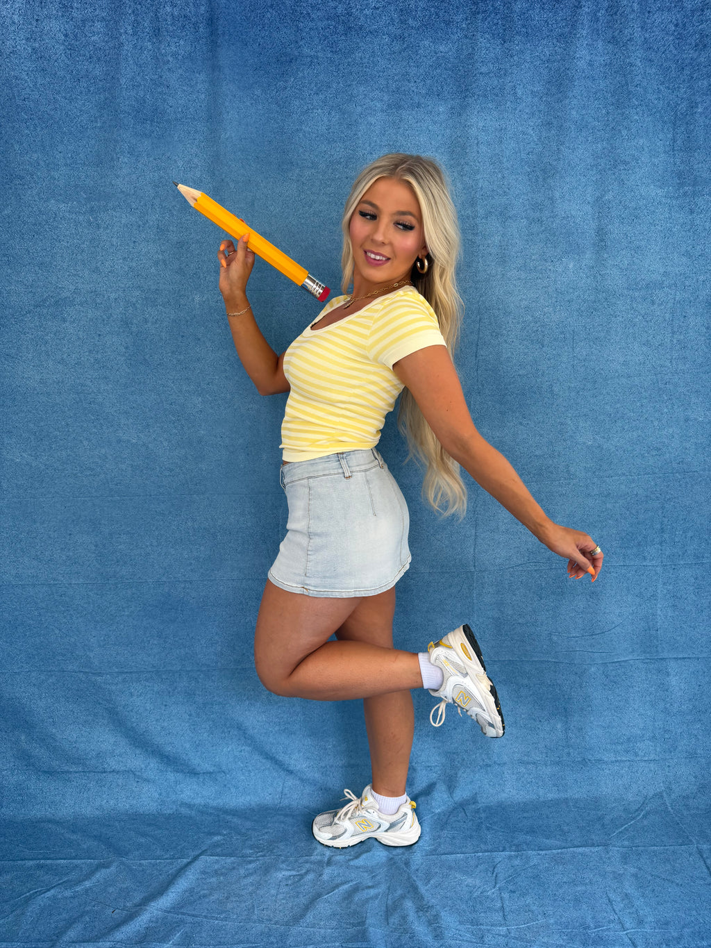 Sugar Scoop Tee in Banana