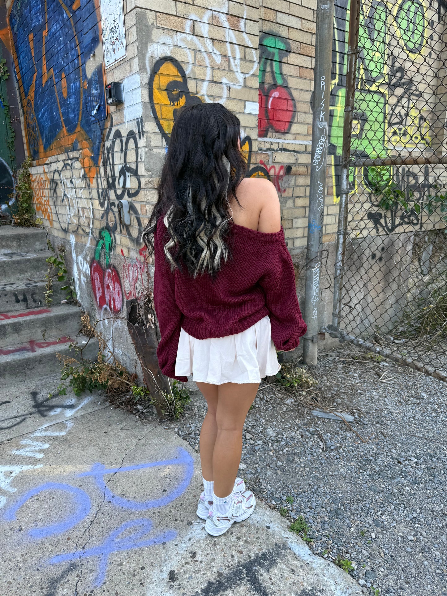 Corky Cream Mini Skirt