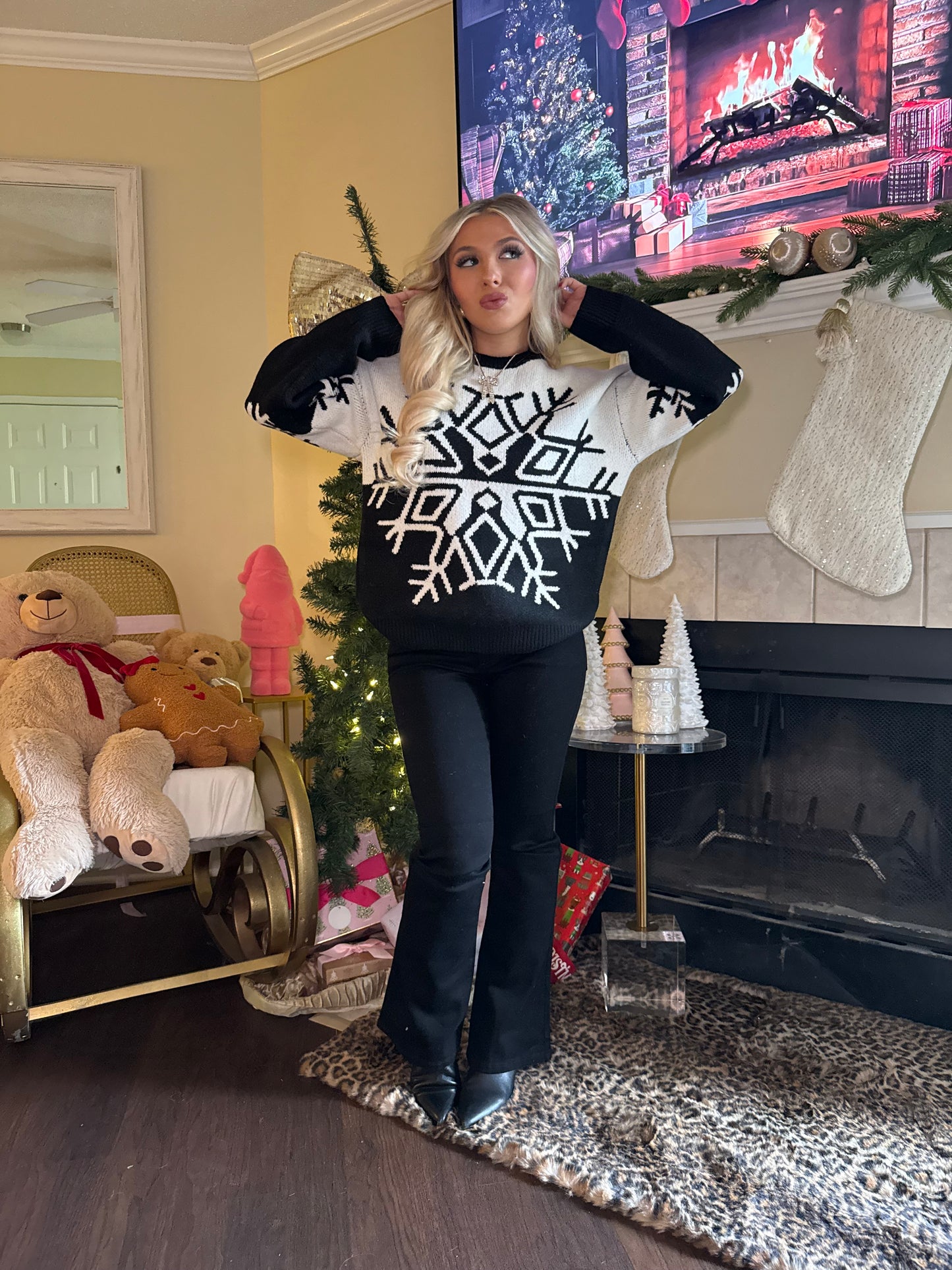 Cookies N Cream Snowflake Sweater