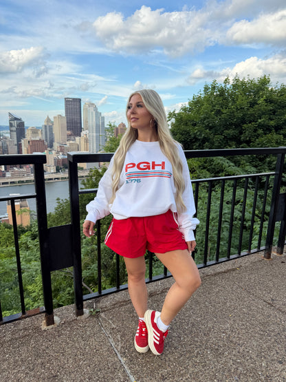 PGH Retro Stripes Crewneck
