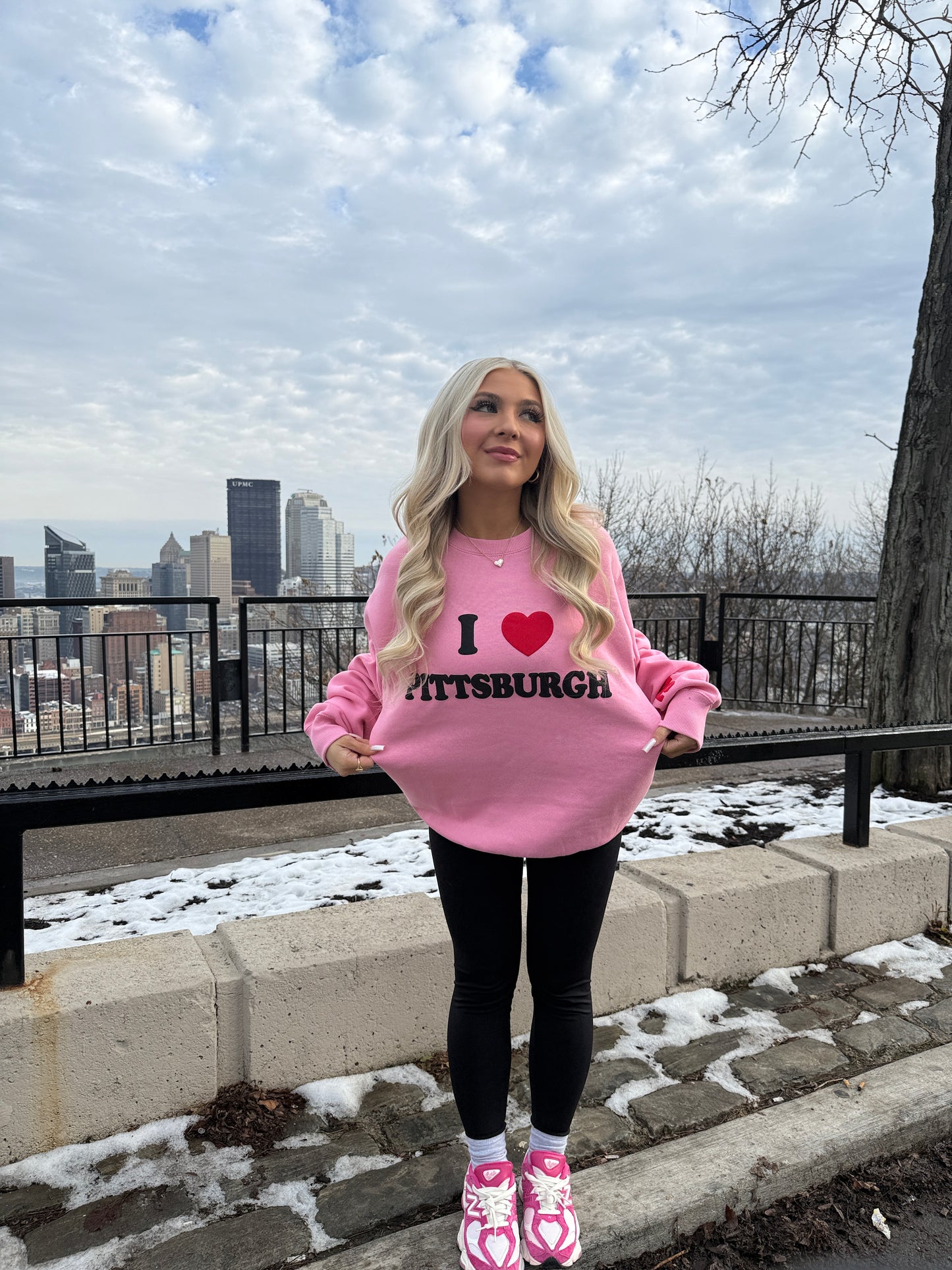 I <3 Pittsburgh Crewneck in Pink