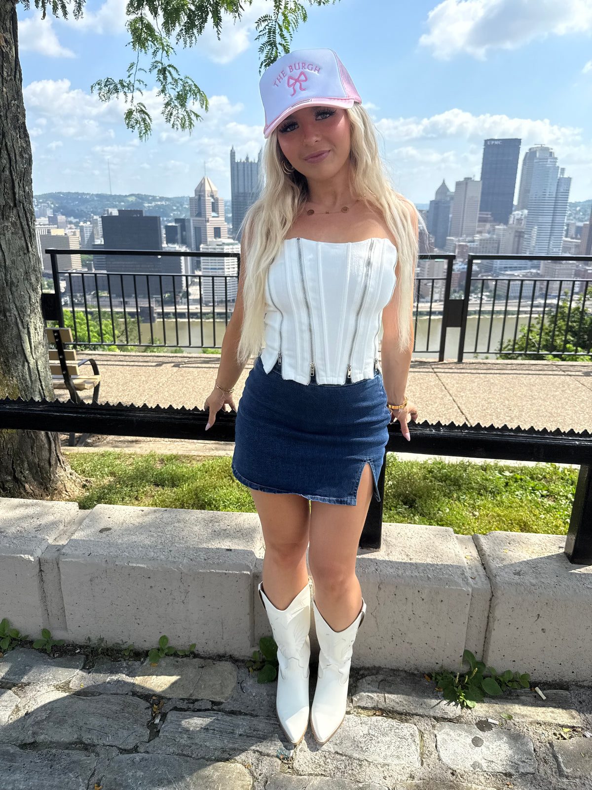 4x4xU Tube Top in White