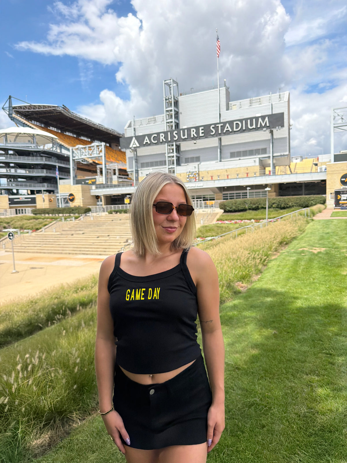 Black & Gold Tank: Gameday FINAL SALE