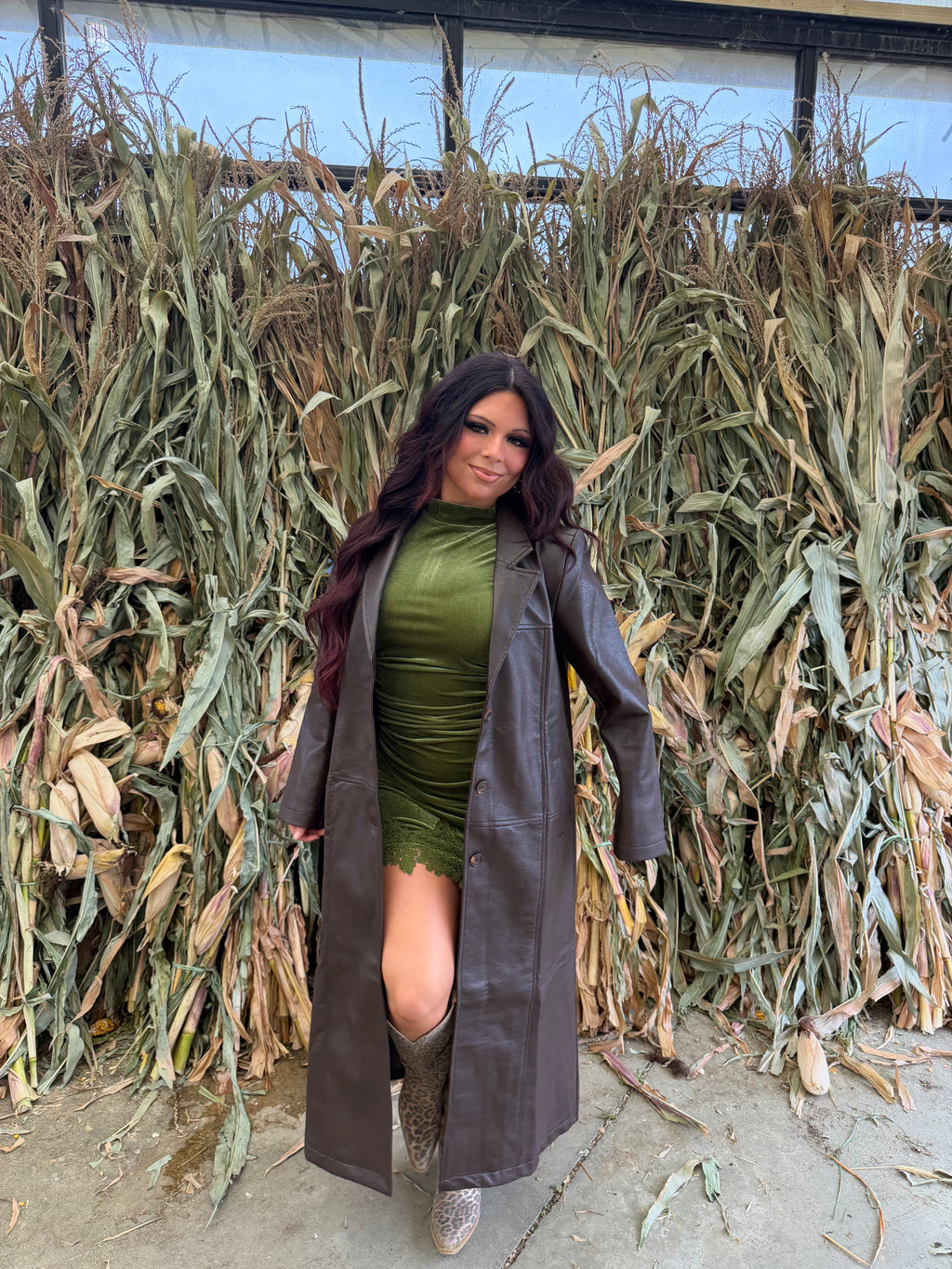 Fisherman Leather Trench