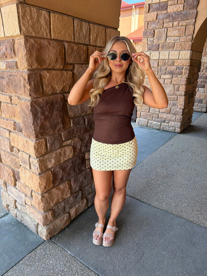 Brown Butter Mini Skort