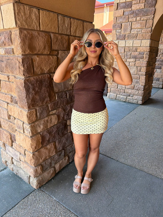 Brown Butter Mini Skort