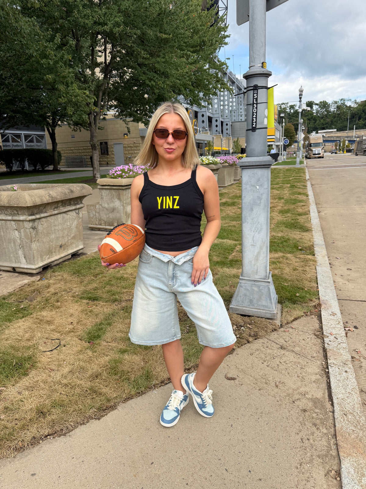 Black & Gold Tank: Yinz FINAL SALE