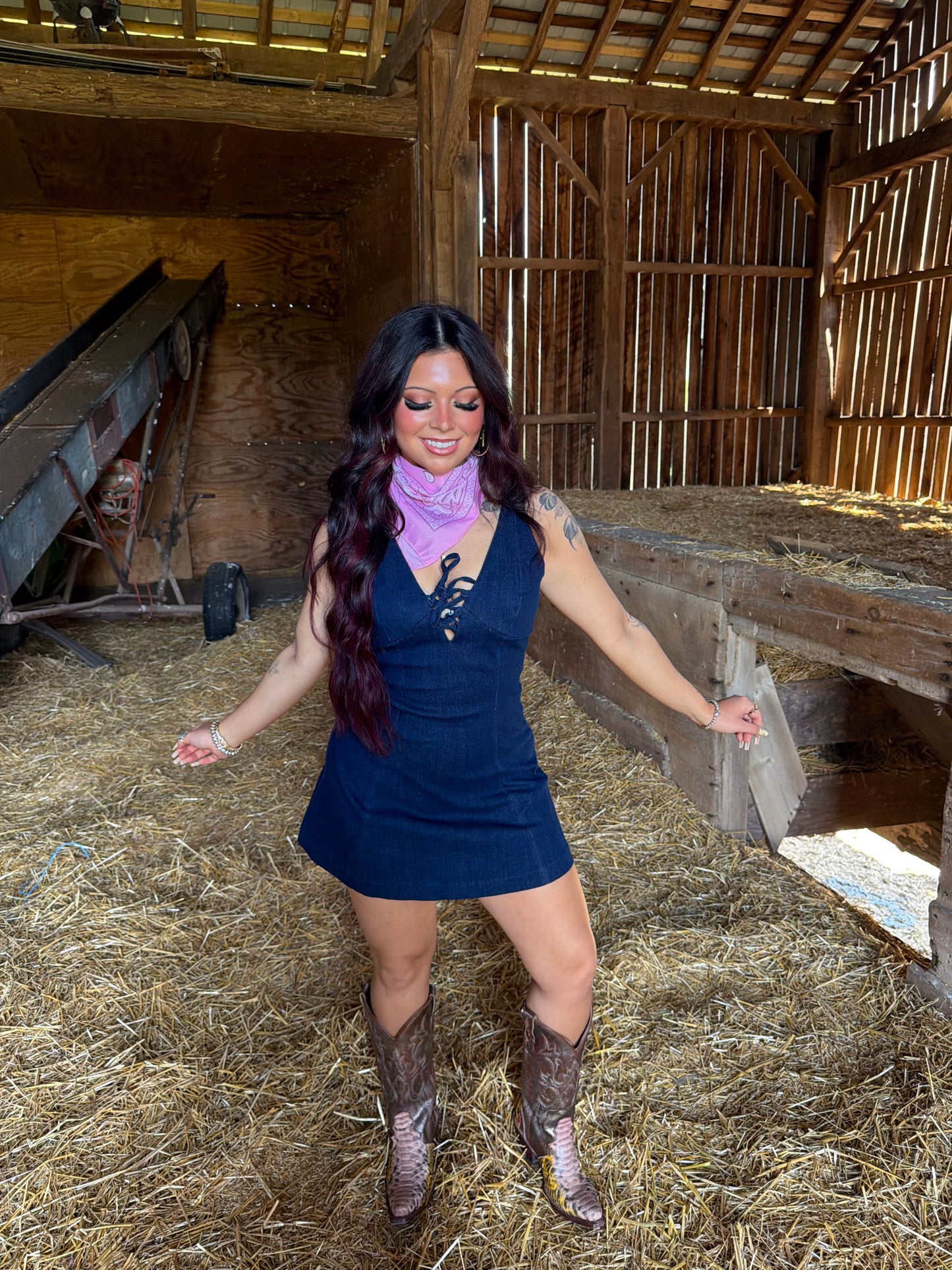I’m Fallin’ Denim Dress
