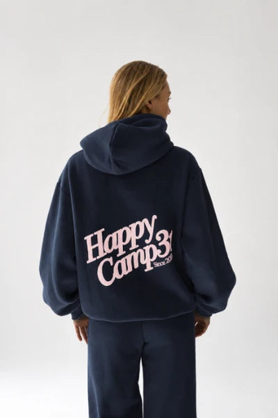 Happy Camp3r Puff Series Hoodie Navy