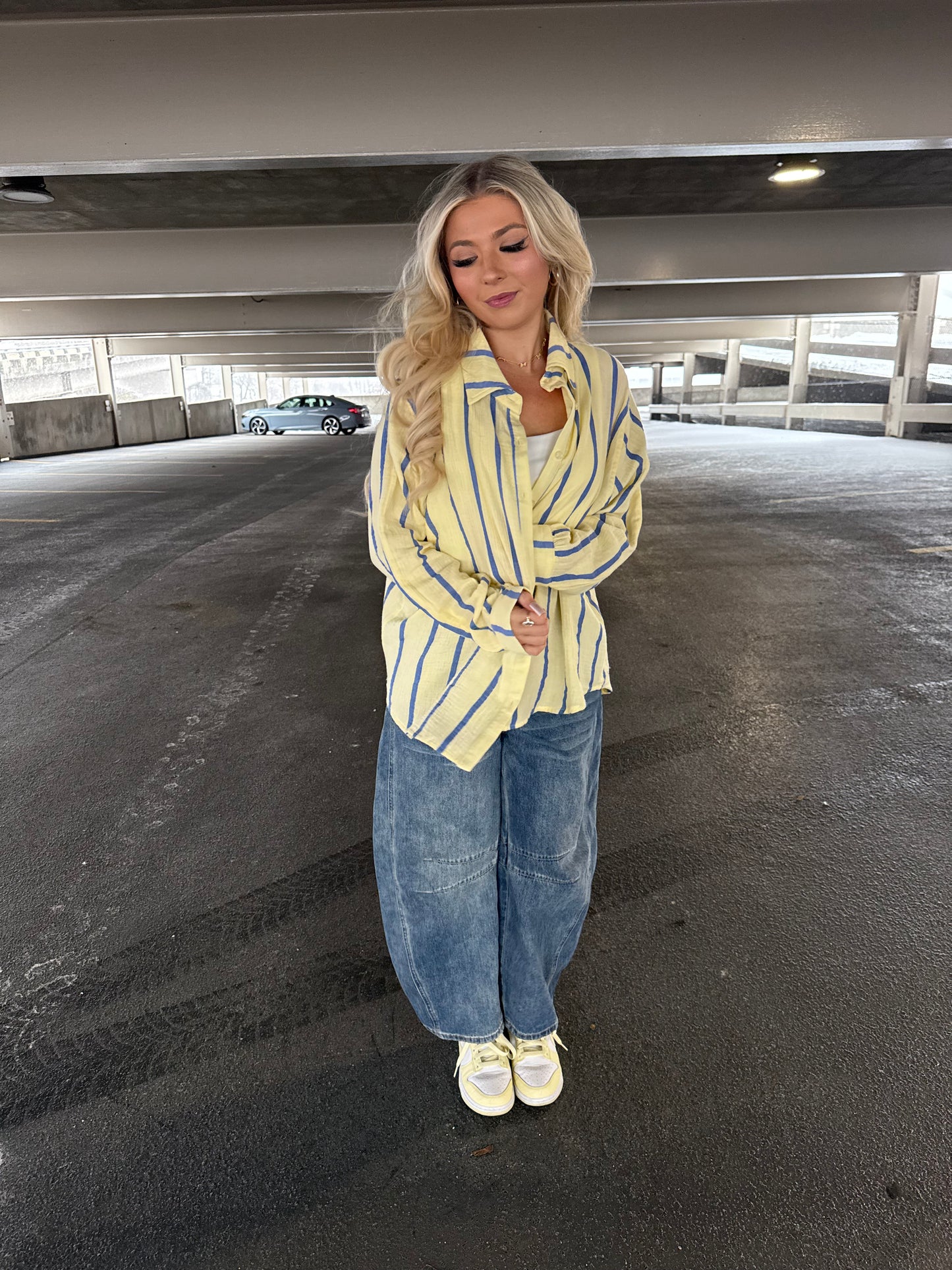 Buttered Blueberries Button-Up