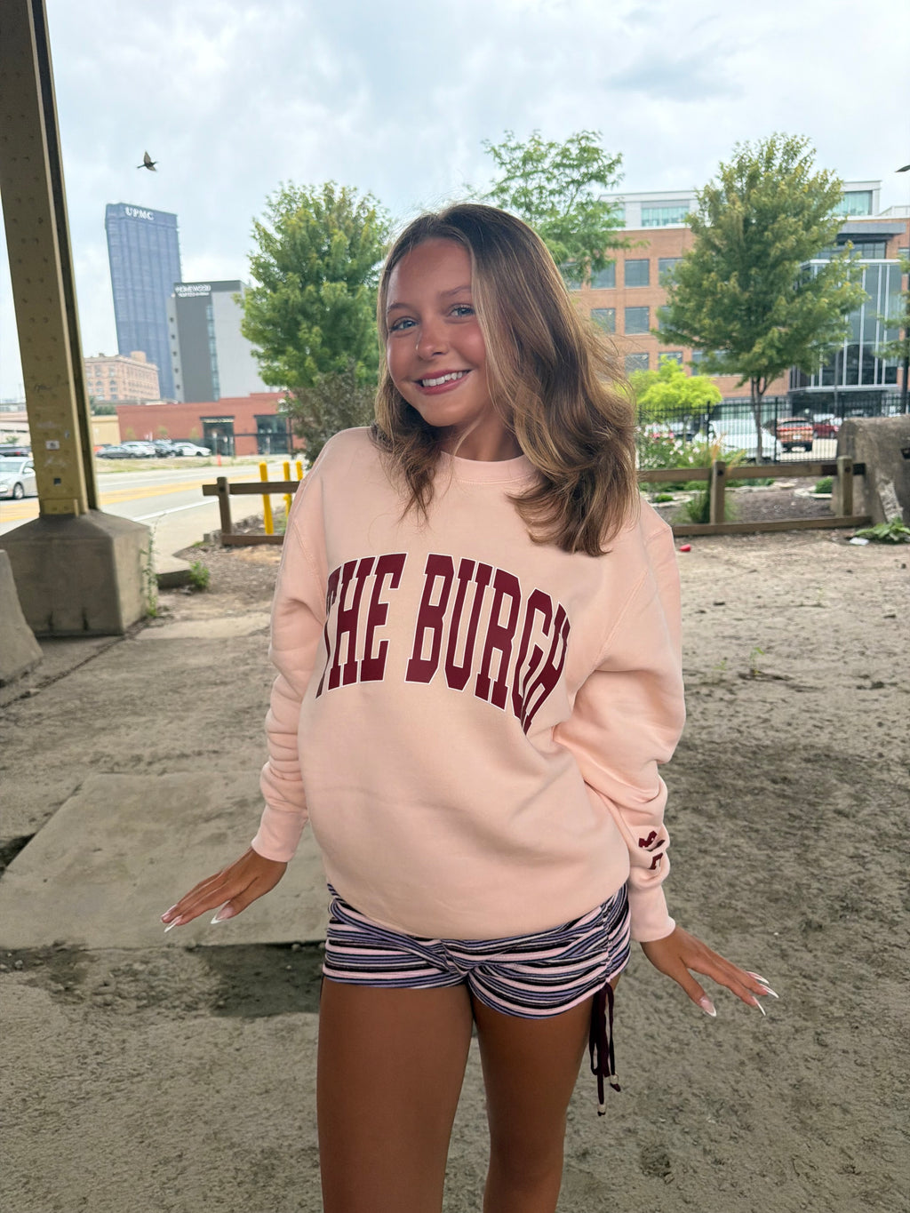The Burgh 412 Crew Pink/Maroon