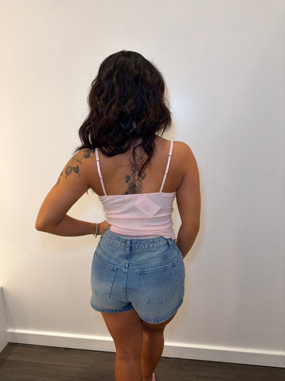 Kristen Tank Top in Pale Pink