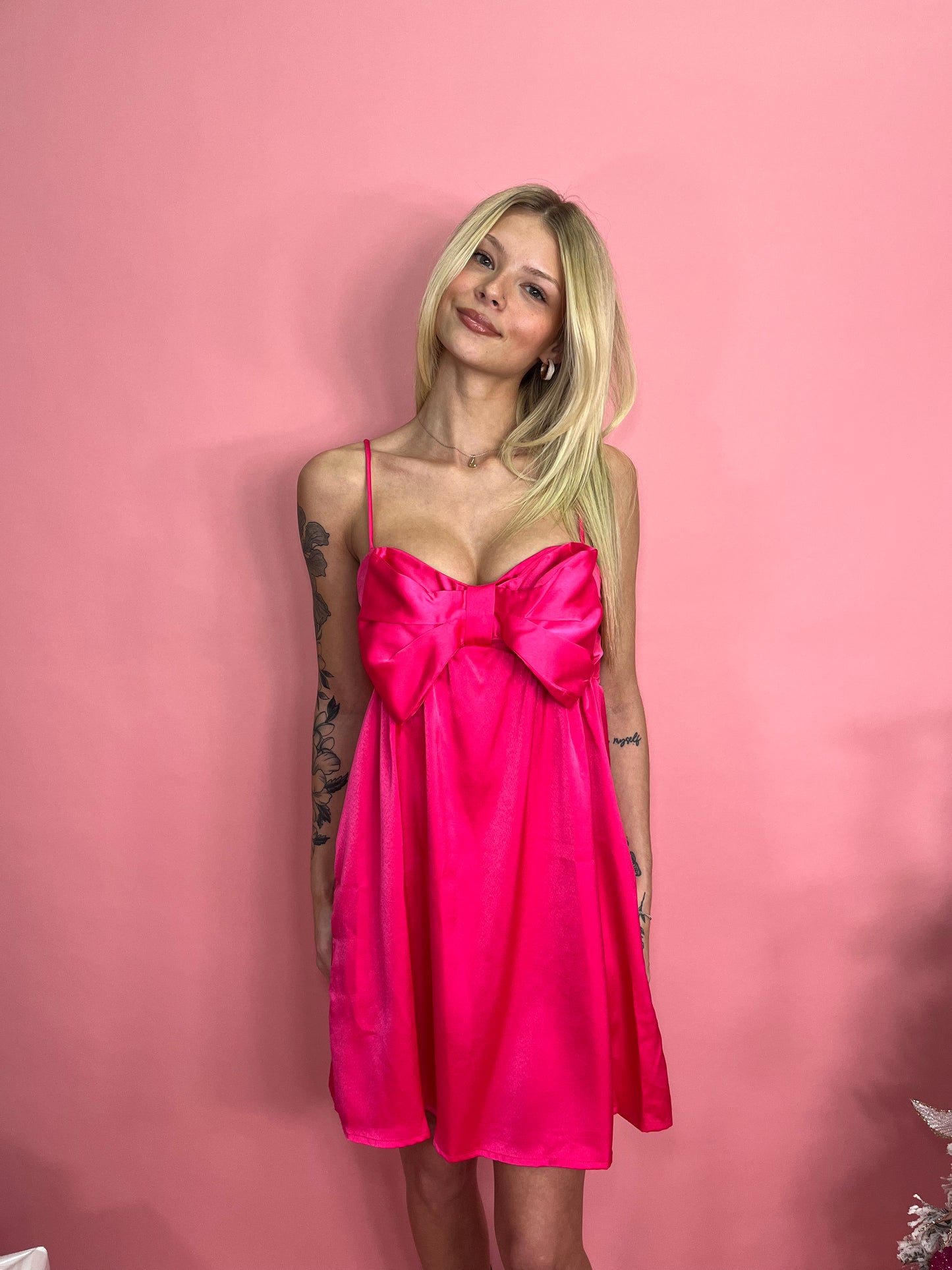 Wrapped In Love Dress in Pink