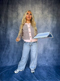 Sugar Sugar Stripe Barrel Jeans