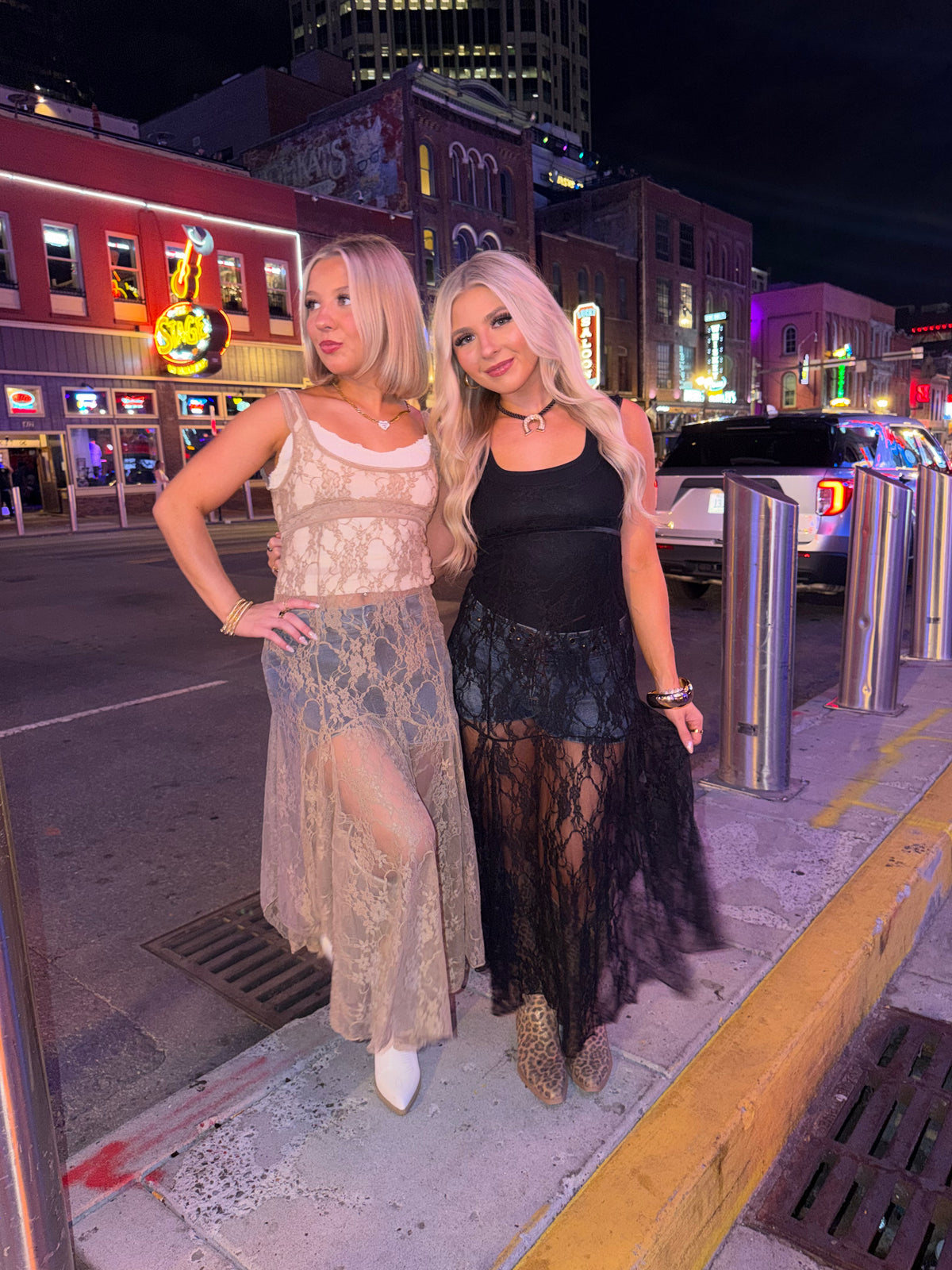 Long Lost Rodeo Lace Maxi in Taupe