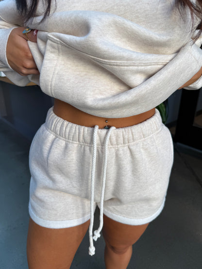 So Fetch Low Rise Shorts in Oat