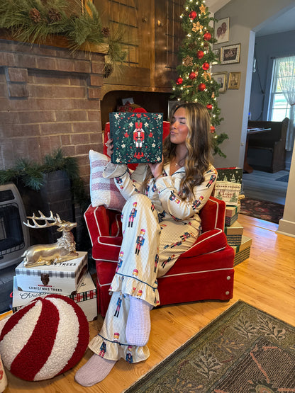 Nutcracker Jammies in Butter (SOLD TOGETHER)