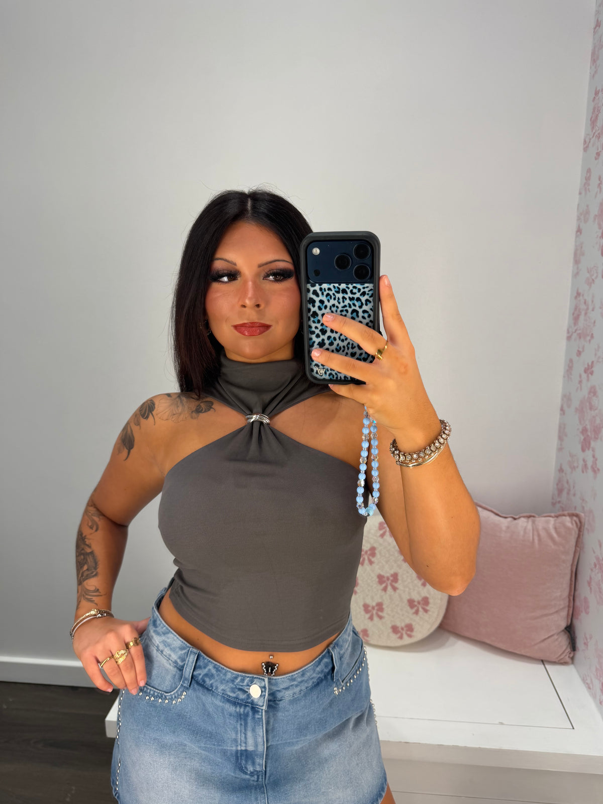 Heavenly Halter Ring Top