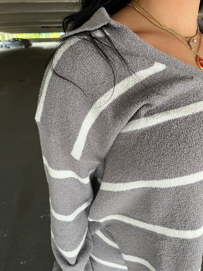 Really Giving Grey Set (SWEATER)