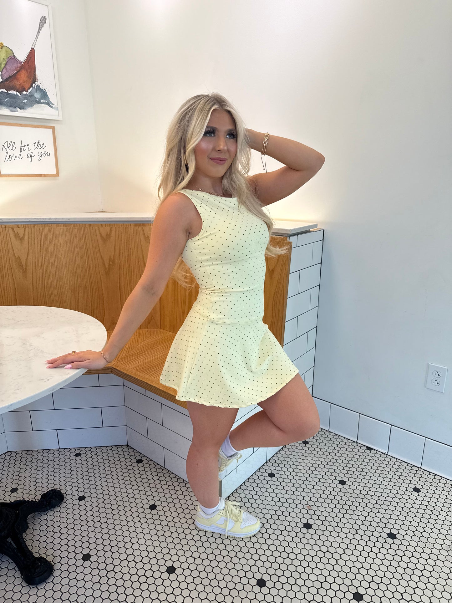 Bonjour Polka Dot Dress YELLOW