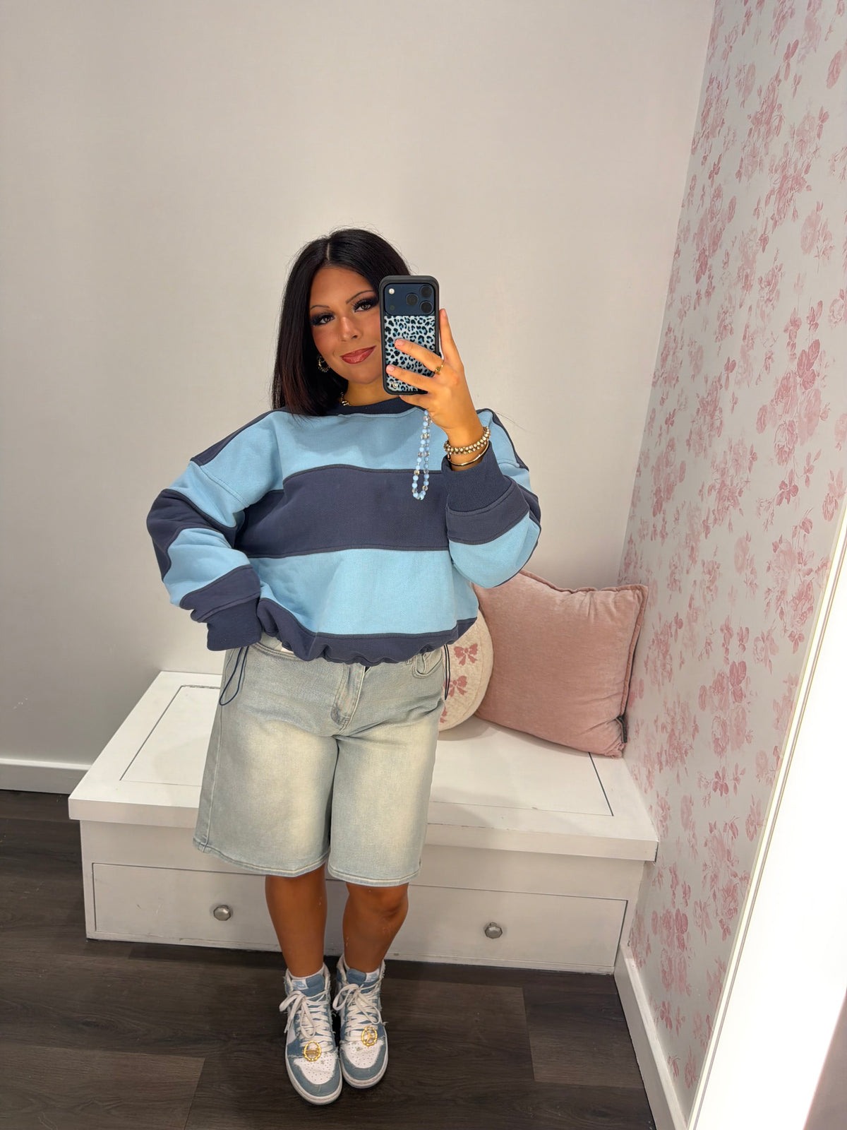 Carmine Stripe Pullover