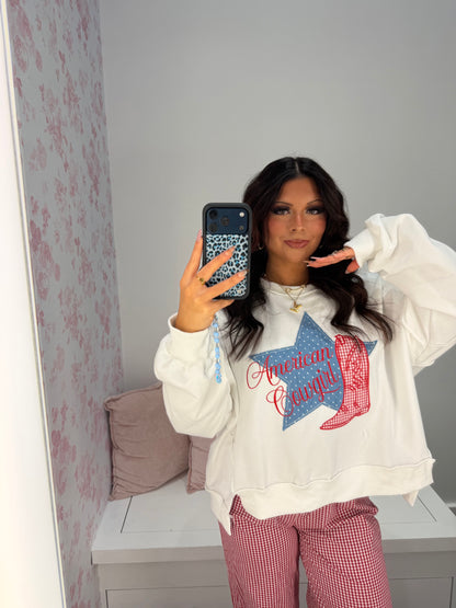 American Cowgirl Crewneck