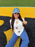 Game Day Dazzle Tee in White FINAL SALE