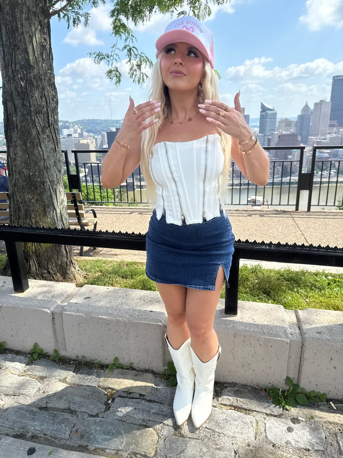 4x4xU Tube Top in White