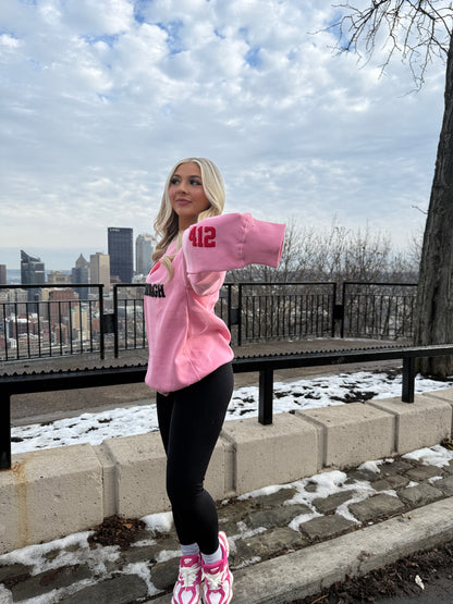 I <3 Pittsburgh Crewneck in Pink