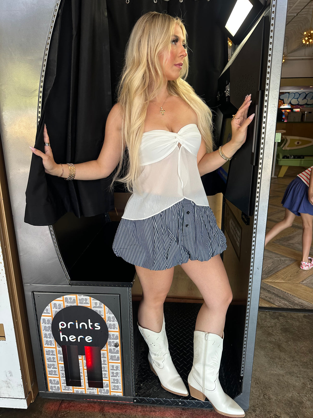 For The Wind Tube Top in White
