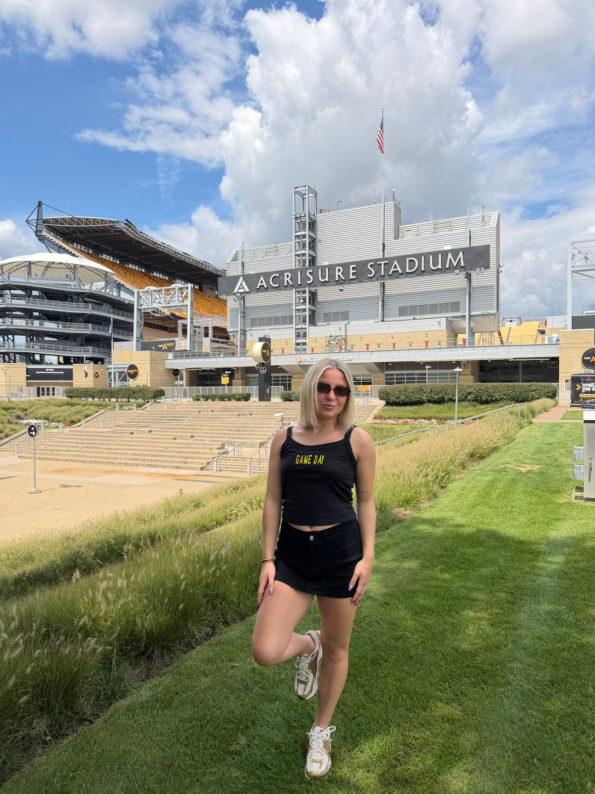 Black & Gold Tank: Gameday FINAL SALE