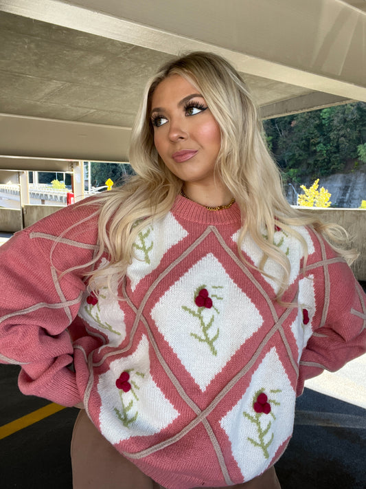 Floral Queen Sweater