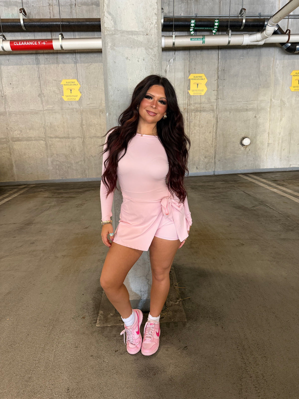 Daffy Pale Pink Active Dress