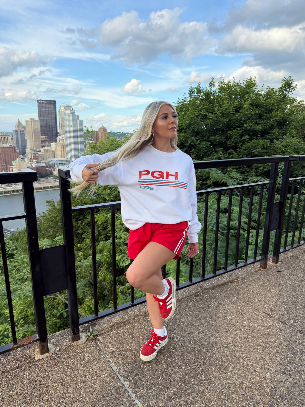 PGH Retro Stripes Crewneck