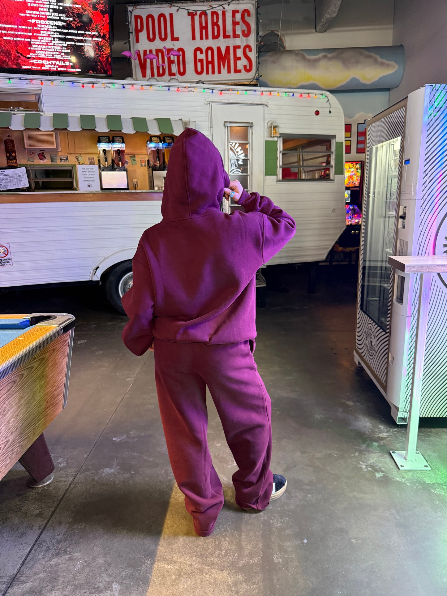 So Fetch Hoodie in Black Cherry