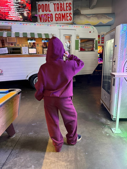 So Fetch Hoodie in Black Cherry