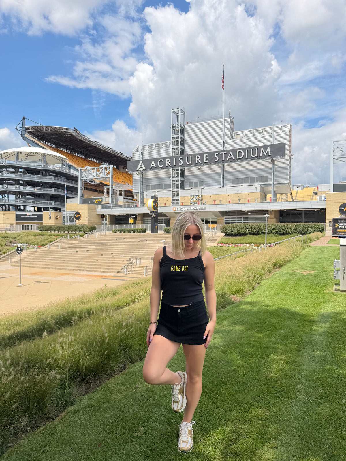 Black & Gold Tank: Gameday FINAL SALE