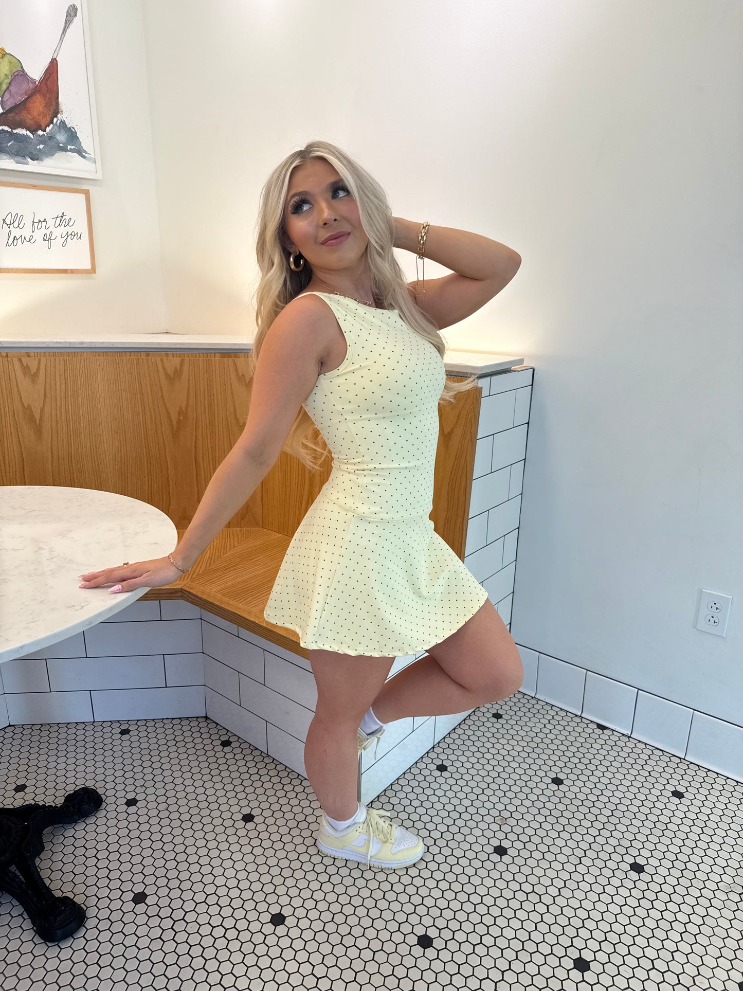 Bonjour Polka Dot Dress YELLOW