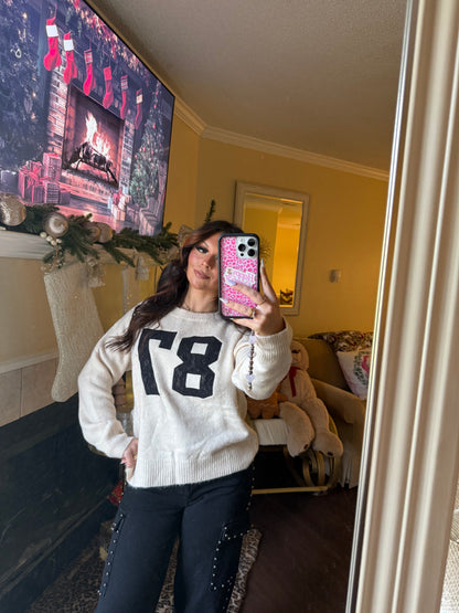 87 Lace Sweater in Ivory