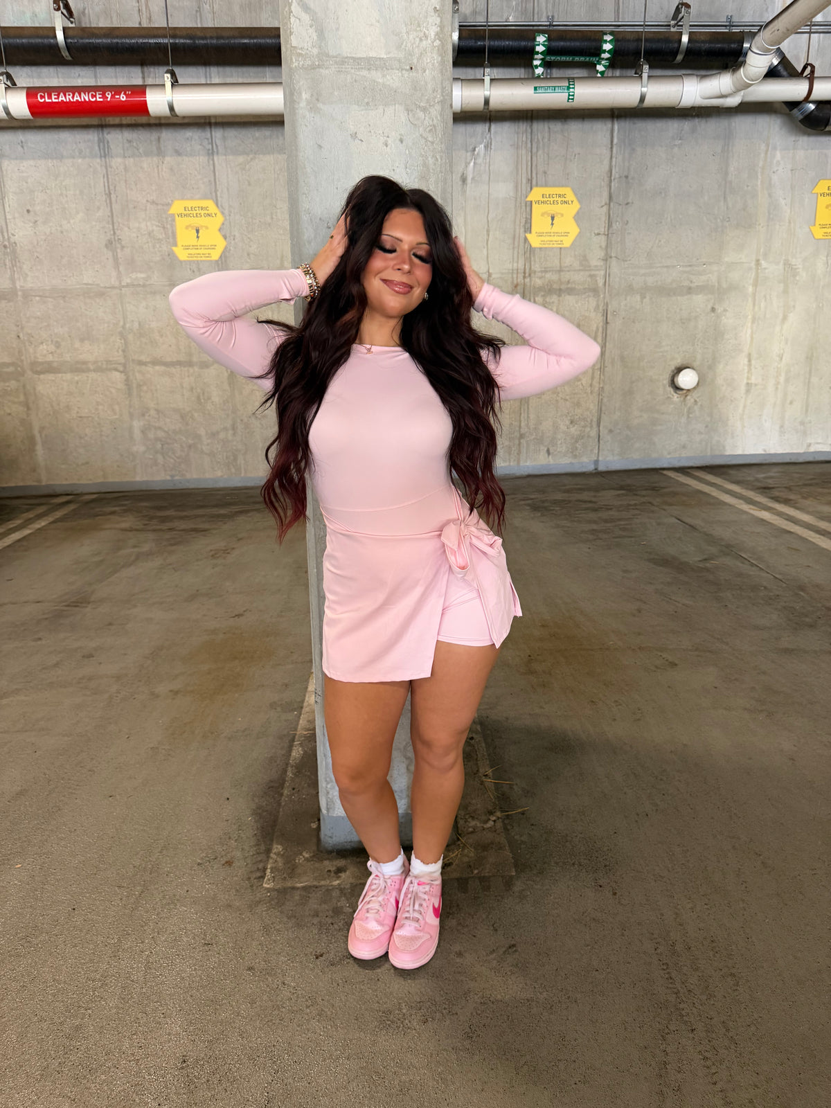 Daffy Pale Pink Active Dress