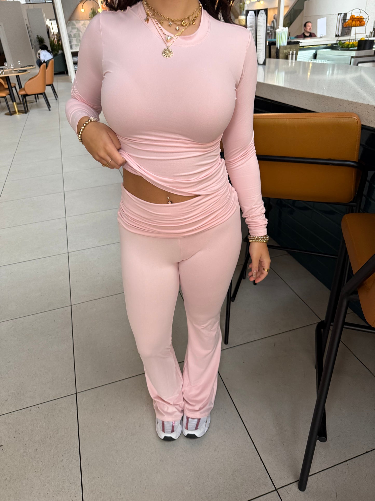 Shopping Addiction Set in Pink (LEGGINGS)