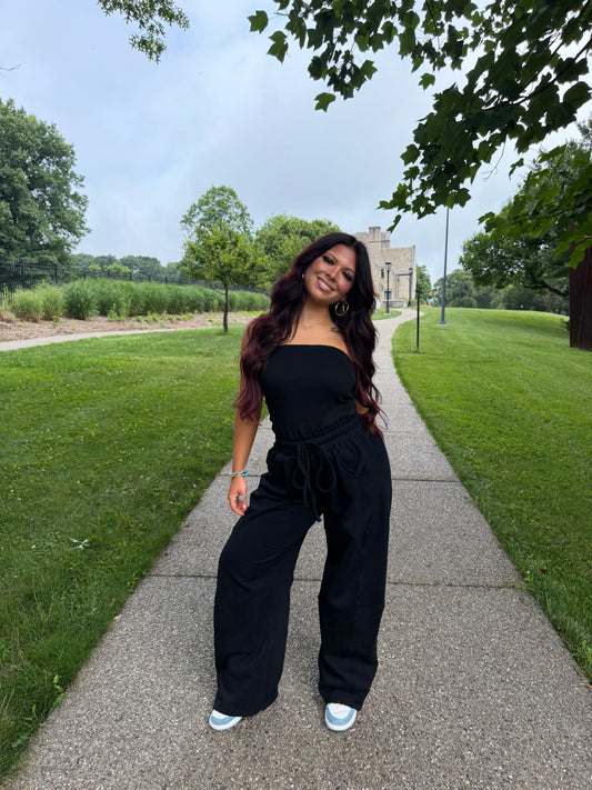 For The Errands Jumpsuit in Black