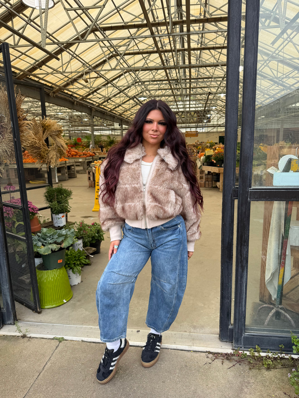 Donatelli Zip Up Fur Coat