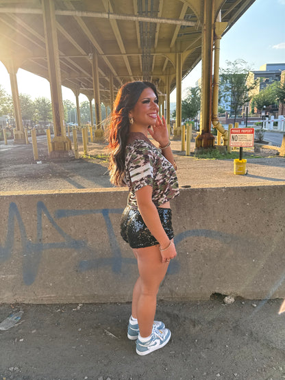 Revolving Door Mini Shorts