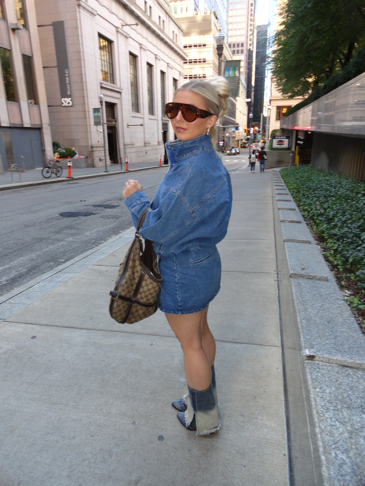NY Nights Denim Dress