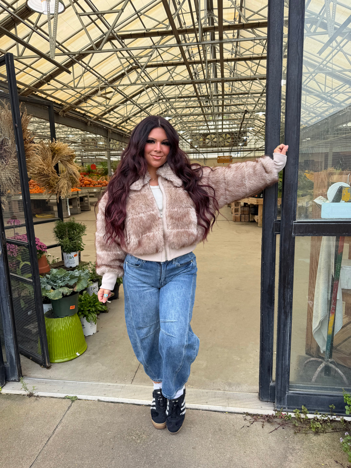 Donatelli Zip Up Fur Coat